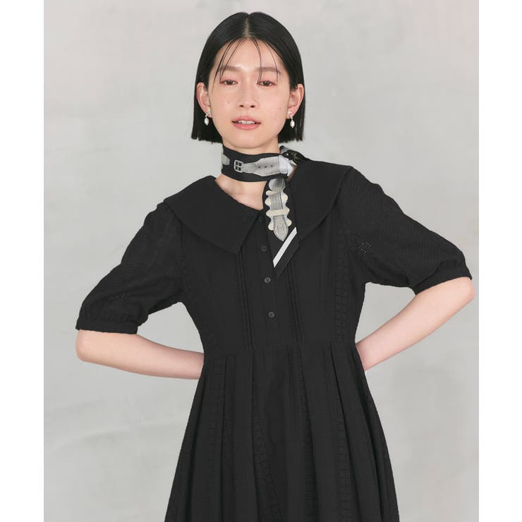 ビッグカラーフレアスカートワンピース | RUIRUE BOUTIQUE | 詳細画像17 