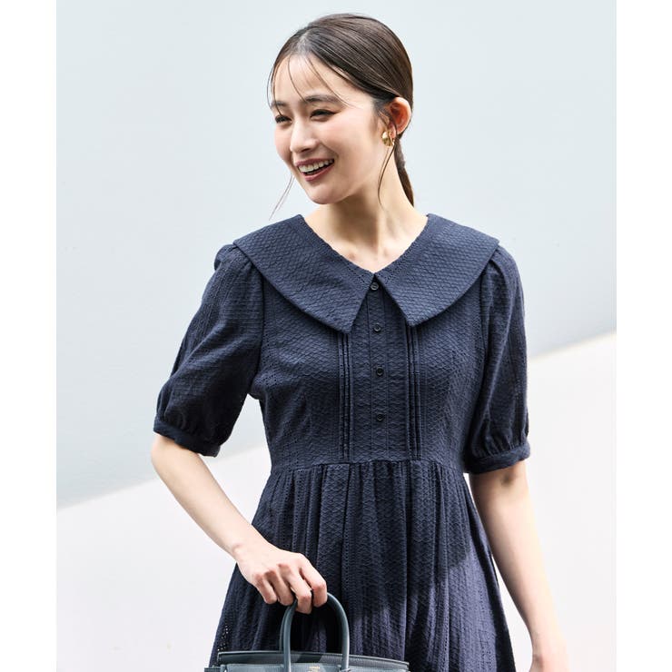 ビッグカラーフレアスカートワンピース | RUIRUE BOUTIQUE | 詳細画像18 