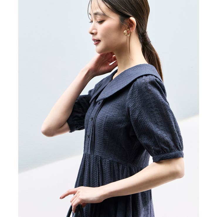 ビッグカラーフレアスカートワンピース | RUIRUE BOUTIQUE | 詳細画像19 