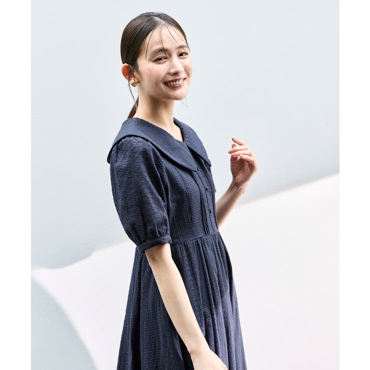 ビッグカラーフレアスカートワンピース | RUIRUE BOUTIQUE | 詳細画像23 