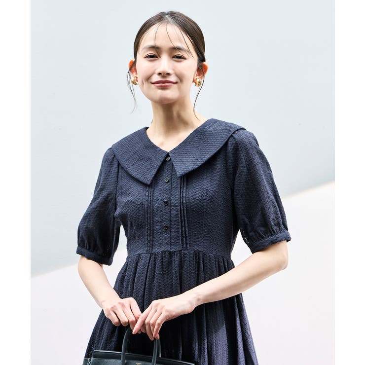 ビッグカラーフレアスカートワンピース | RUIRUE BOUTIQUE | 詳細画像25 