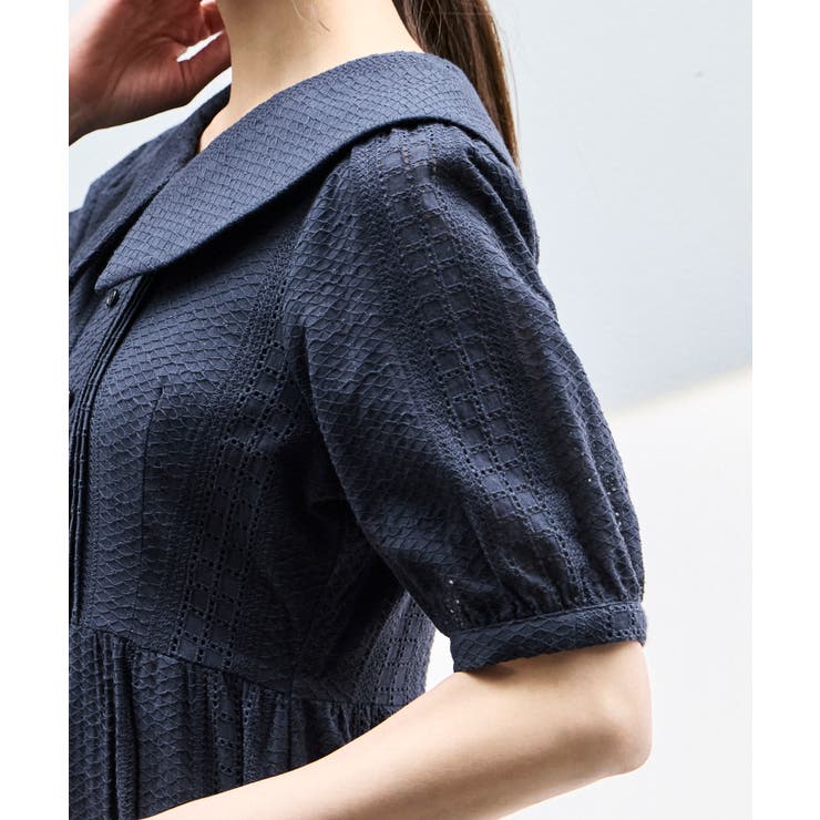ビッグカラーフレアスカートワンピース | RUIRUE BOUTIQUE | 詳細画像29 