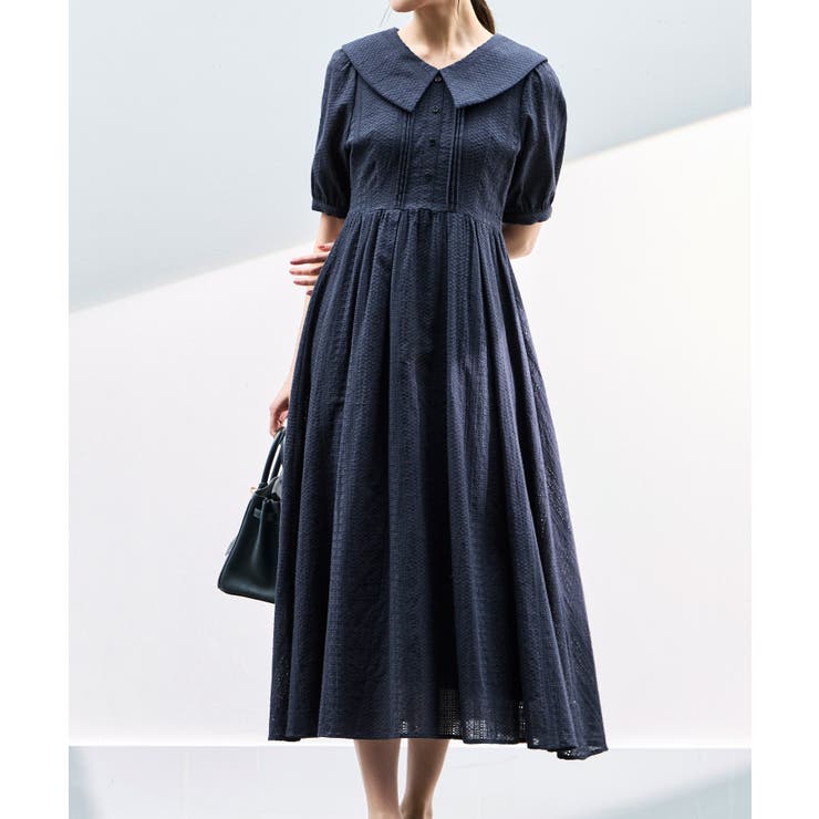 ビッグカラーフレアスカートワンピース | RUIRUE BOUTIQUE | 詳細画像31 
