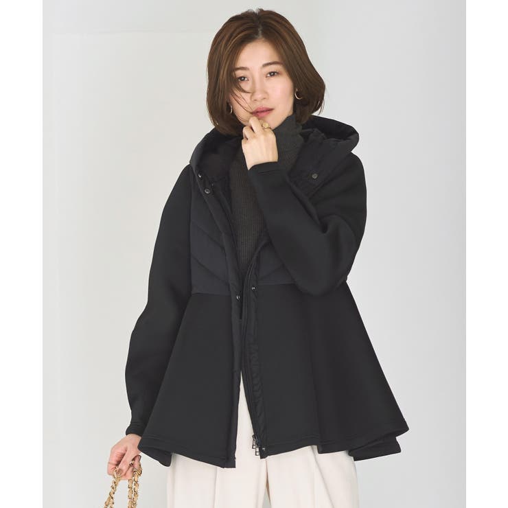Bタイプ/ブラック(2BL) | 選べるダンボールニット ライトダウンジャケット | RUIRUE BOUTIQUE