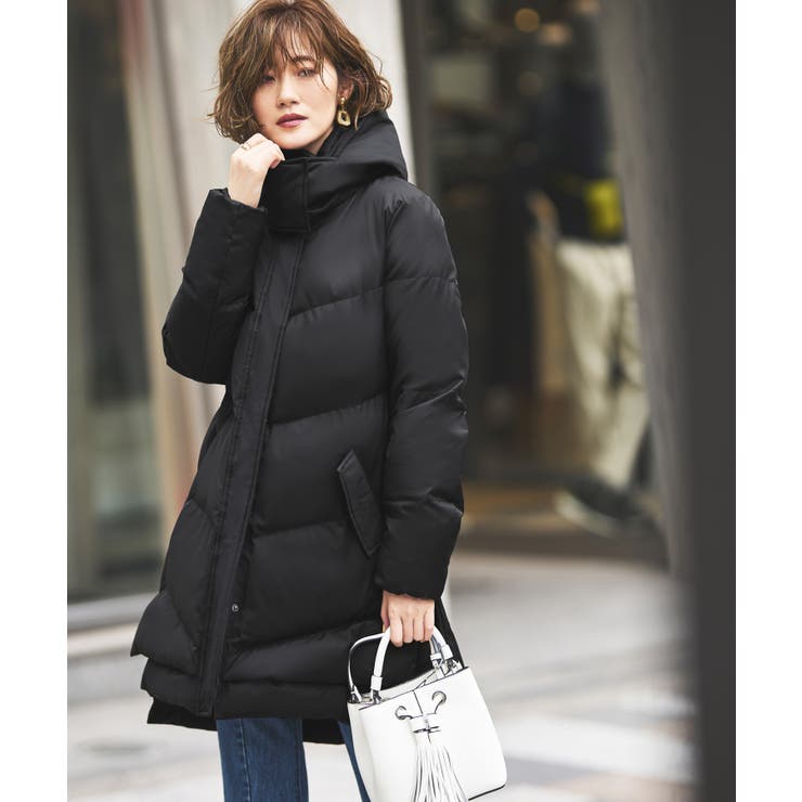 ライトサーモレイヤードヘムフーディーパデットコート | RUIRUE BOUTIQUE | 詳細画像10 