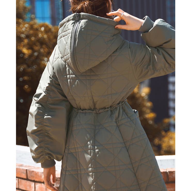 【2wayシルエット】ミックスステッチ・フーディーパテッドコート | RUIRUE BOUTIQUE | 詳細画像7 