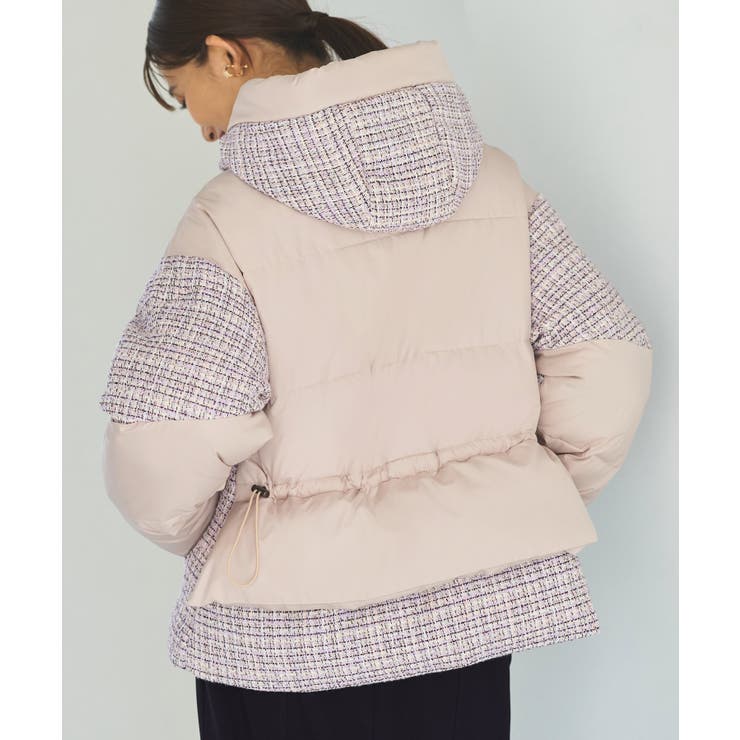 プレイフルMIXツイードファイバーパデットコート | RUIRUE BOUTIQUE | 詳細画像10 