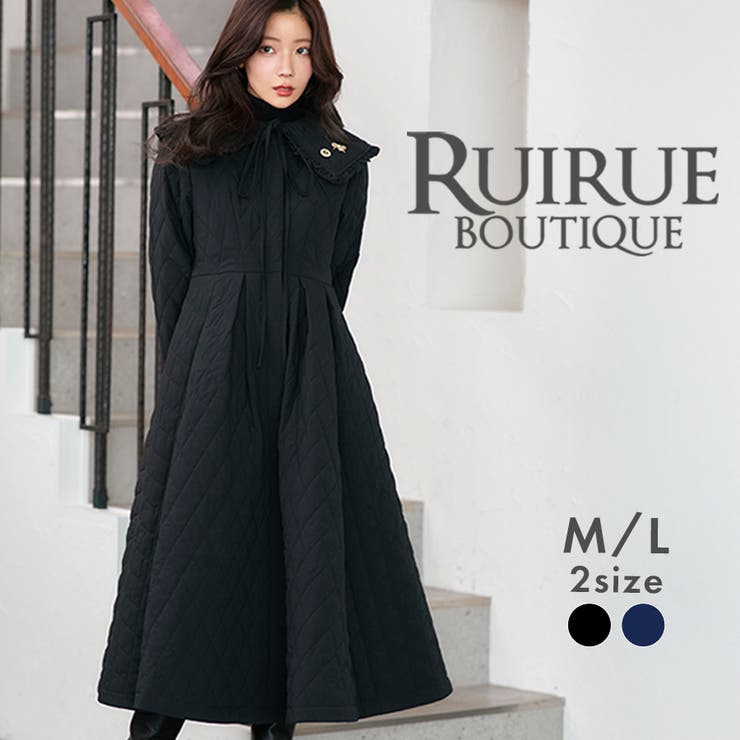 襟付きフレア中綿キルティングコート | RUIRUE BOUTIQUE | 詳細画像1 