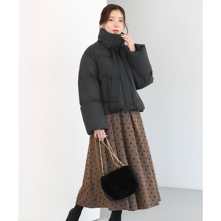 【フレンチダウン】グログランリボンフレンチダウンショートコート | RUIRUE BOUTIQUE | 詳細画像5 