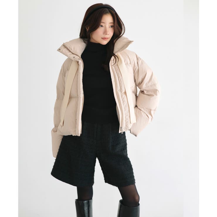 【フレンチダウン】グログランリボンフレンチダウンショートコート | RUIRUE BOUTIQUE | 詳細画像9 