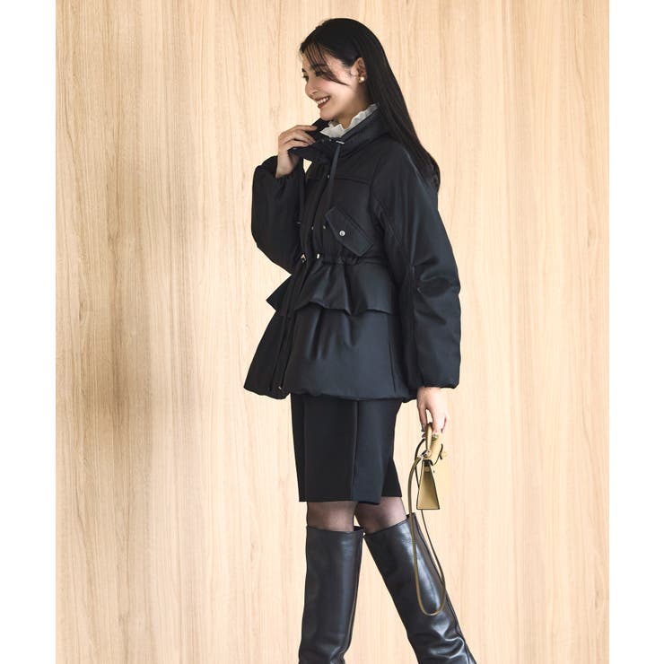 【洗える】ダブルペプラム・ダウンコート | RUIRUE BOUTIQUE | 詳細画像4 