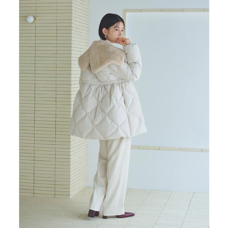 【洗える/撥水/静電気防止】エコファーカラー ダウンコート | RUIRUE BOUTIQUE | 詳細画像3 