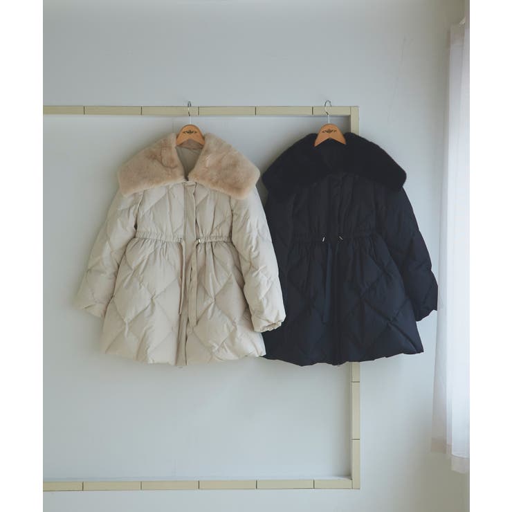 【洗える/撥水/静電気防止】エコファーカラー ダウンコート | RUIRUE BOUTIQUE | 詳細画像34 
