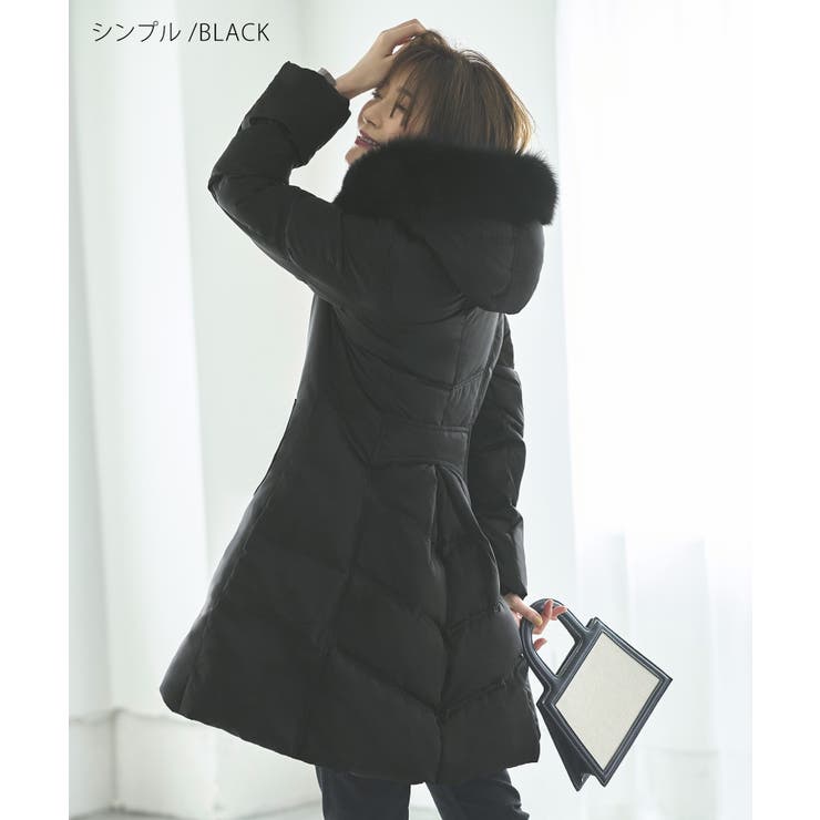 フォックスファーバッスルスタイルダウンコート | RUIRUE BOUTIQUE | 詳細画像10 