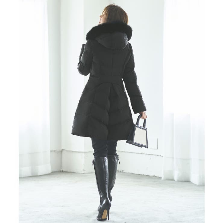 フォックスファーバッスルスタイルダウンコート | RUIRUE BOUTIQUE | 詳細画像11 