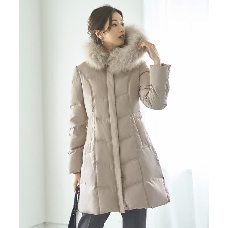フォックスファーバッスルスタイルダウンコート | RUIRUE BOUTIQUE | 詳細画像16 