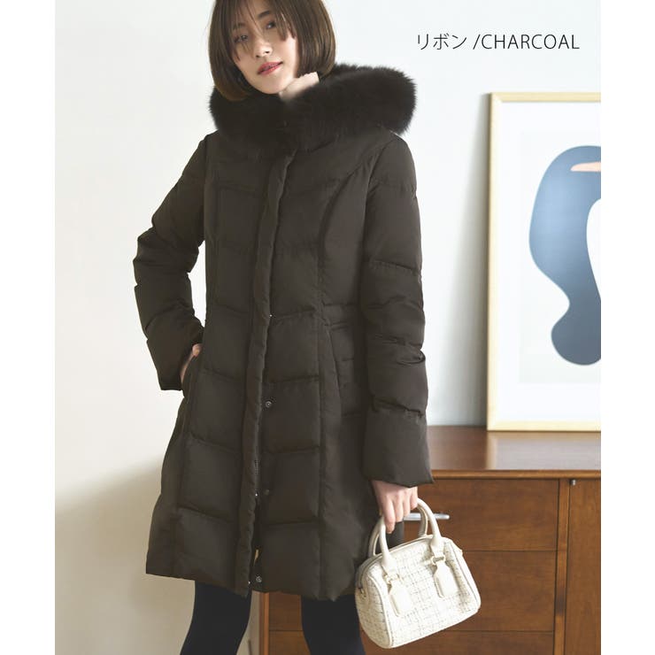 フォックスファーバッスルスタイルダウンコート | RUIRUE BOUTIQUE | 詳細画像18 