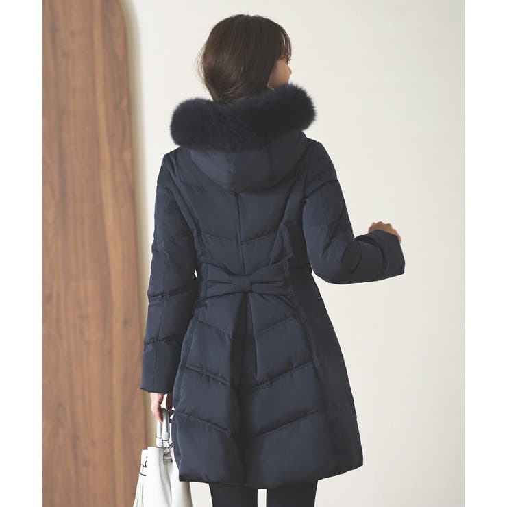 フォックスファーバッスルスタイルダウンコート | RUIRUE BOUTIQUE | 詳細画像23 