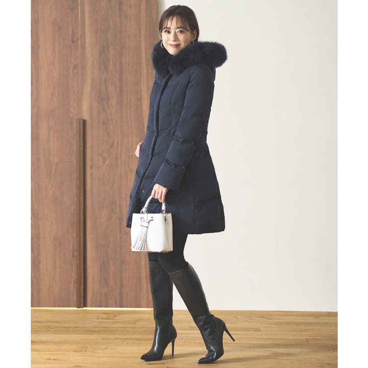 フォックスファーバッスルスタイルダウンコート | RUIRUE BOUTIQUE | 詳細画像25 