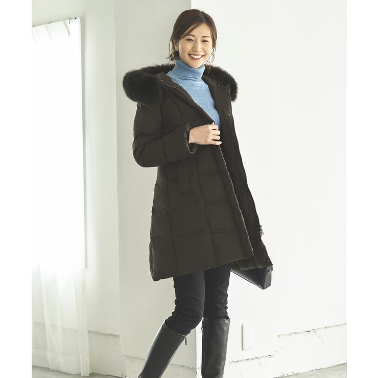 フォックスファーバッスルスタイルダウンコート | RUIRUE BOUTIQUE | 詳細画像7 