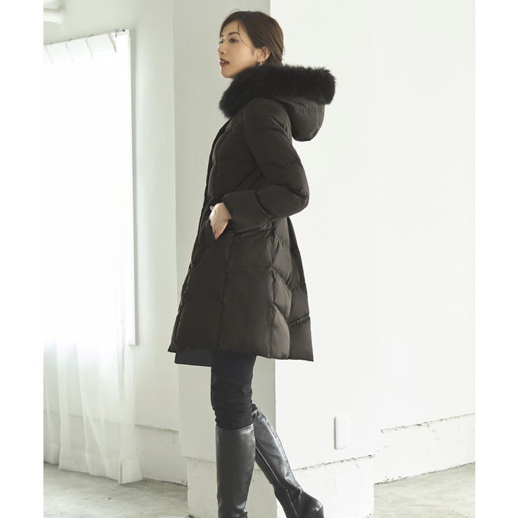 フォックスファーバッスルスタイルダウンコート | RUIRUE BOUTIQUE | 詳細画像8 