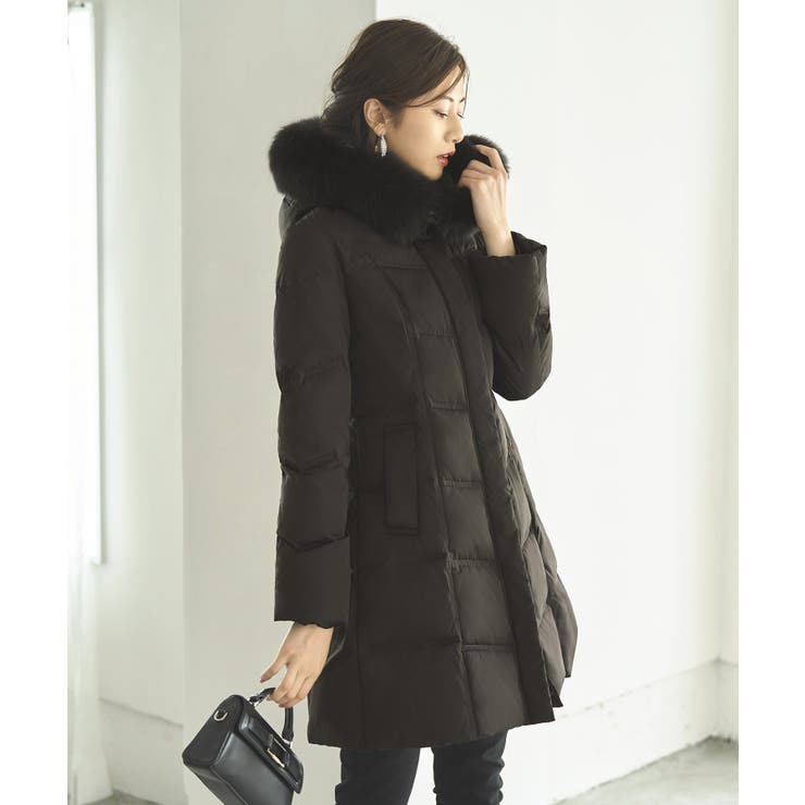 フォックスファーバッスルスタイルダウンコート | RUIRUE BOUTIQUE | 詳細画像9 