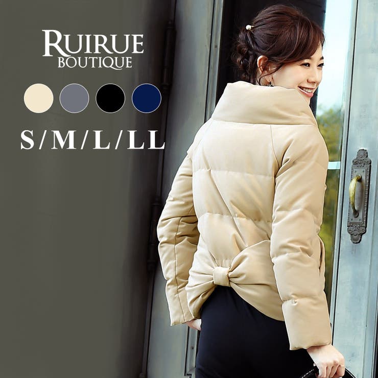 バックリボンショートダウンコート | RUIRUE BOUTIQUE | 詳細画像1 
