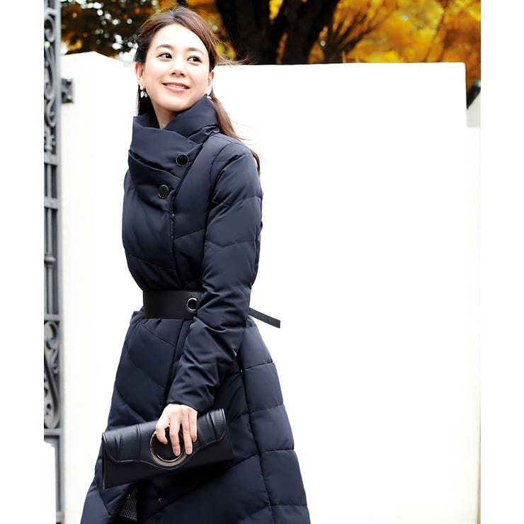 ハイネックアシンメトリーダウンコート | RUIRUE BOUTIQUE | 詳細画像14 