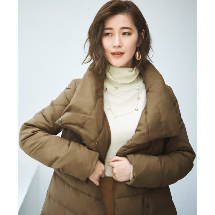 ハイネックアシンメトリーダウンコート | RUIRUE BOUTIQUE | 詳細画像19 