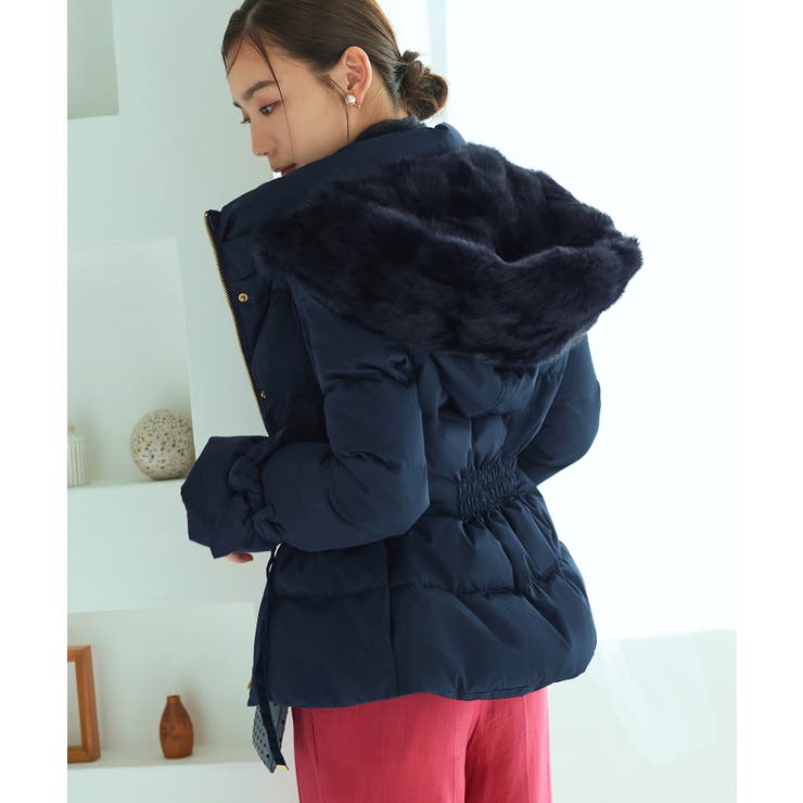 ラビットファーフードショートダウンジャケット | RUIRUE BOUTIQUE | 詳細画像21 