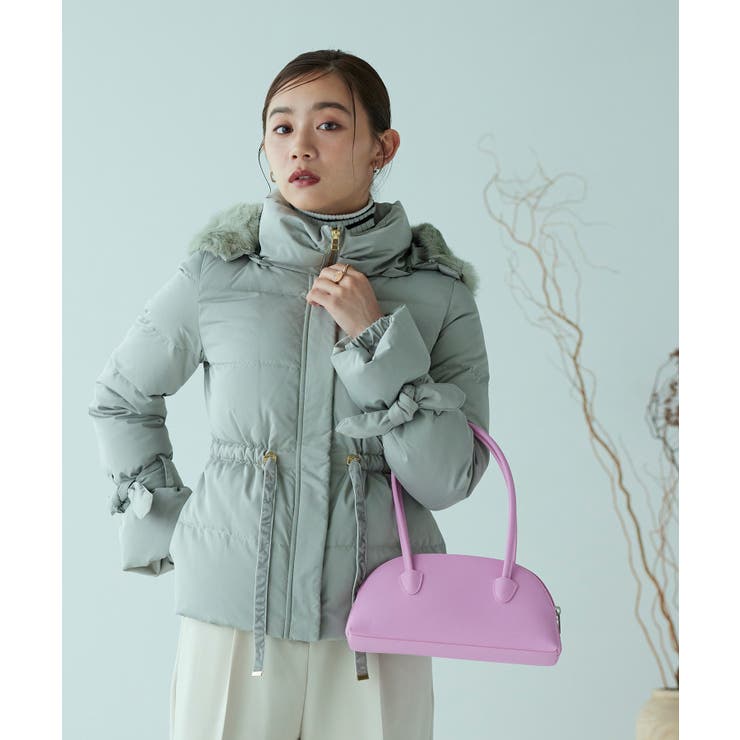 ラビットファーフードショートダウンジャケット | RUIRUE BOUTIQUE | 詳細画像6 