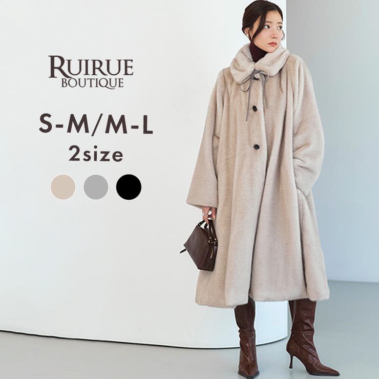 フラッフィーシンセティックファーコート | RUIRUE BOUTIQUE | 詳細画像1 