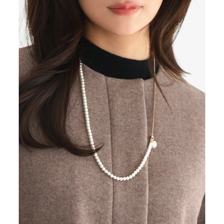 ニットメルトンコクーンペプラムショートコート | RUIRUE BOUTIQUE | 詳細画像9 