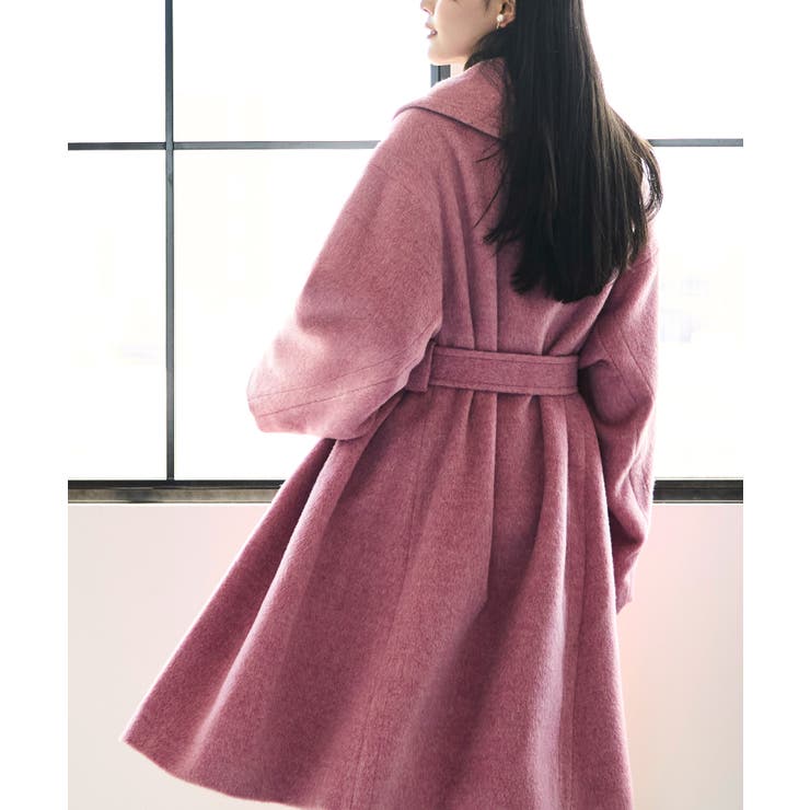 ゆるふわアシメカラー・シャギーコート(ベルト付き) | RUIRUE BOUTIQUE | 詳細画像4 