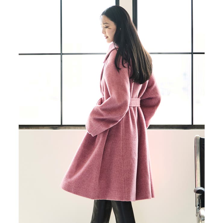 ゆるふわアシメカラー・シャギーコート(ベルト付き) | RUIRUE BOUTIQUE | 詳細画像7 