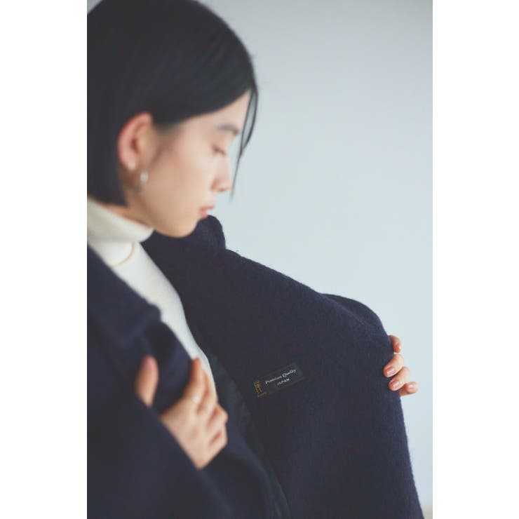 【日本生地】ウールモヘアブレンドヘアリーコクーンコート | RUIRUE BOUTIQUE | 詳細画像26 