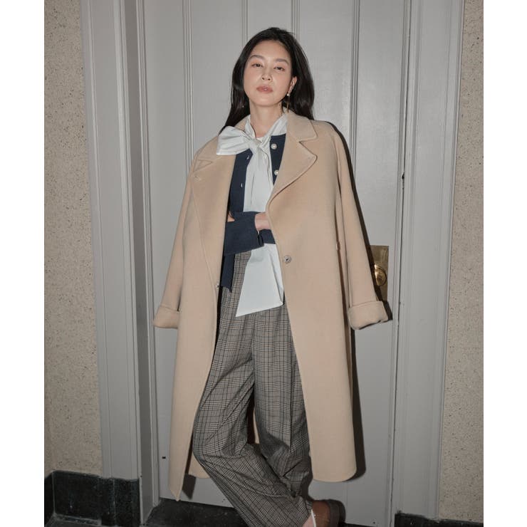 【リバー仕立て】ウールリバーストールつきチェスターコート | RUIRUE BOUTIQUE | 詳細画像18 