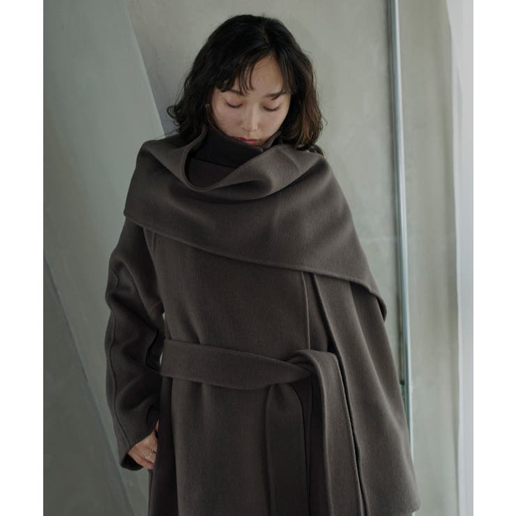 【リバー仕立て】ウールリバーストールつきチェスターコート | RUIRUE BOUTIQUE | 詳細画像2 