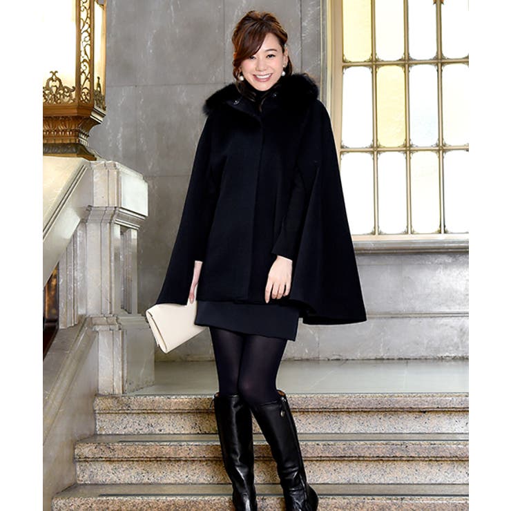 フォックスファー付きケープコート | RUIRUE BOUTIQUE | 詳細画像15 