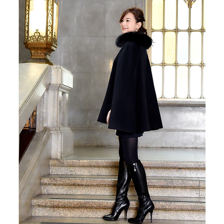 フォックスファー付きケープコート | RUIRUE BOUTIQUE | 詳細画像16 
