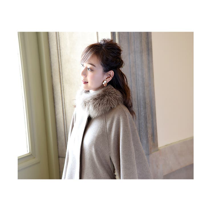 フォックスファー付きケープコート | RUIRUE BOUTIQUE | 詳細画像6 