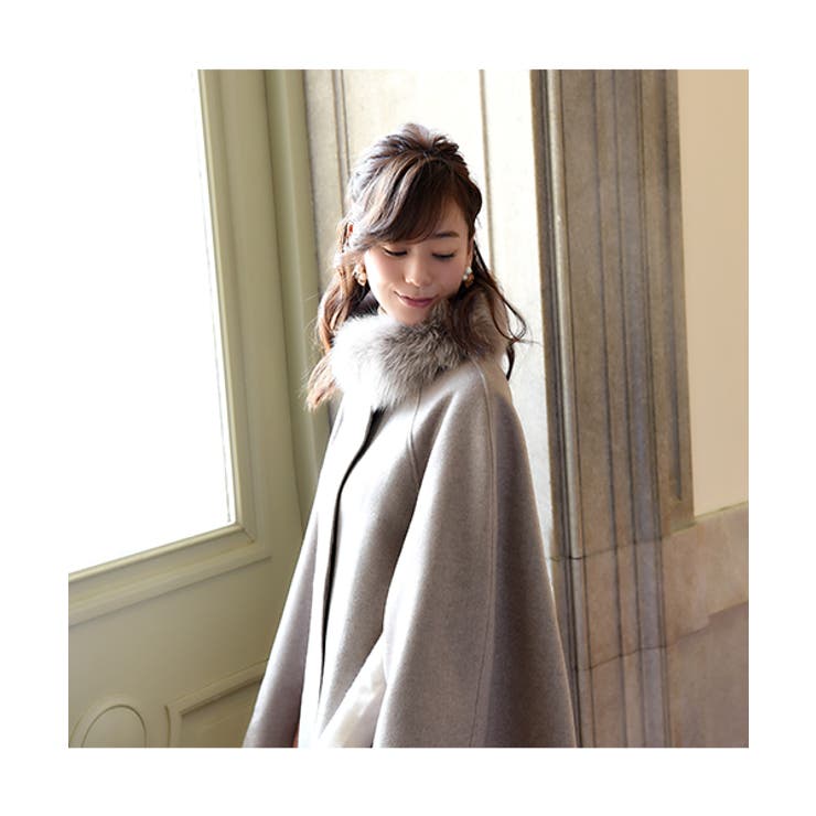 フォックスファー付きケープコート | RUIRUE BOUTIQUE | 詳細画像7 