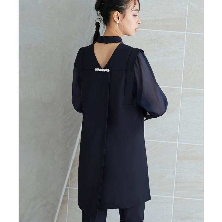バックパールデザイントップス×フレアスリットパンツ | RUIRUE BOUTIQUE | 詳細画像11 