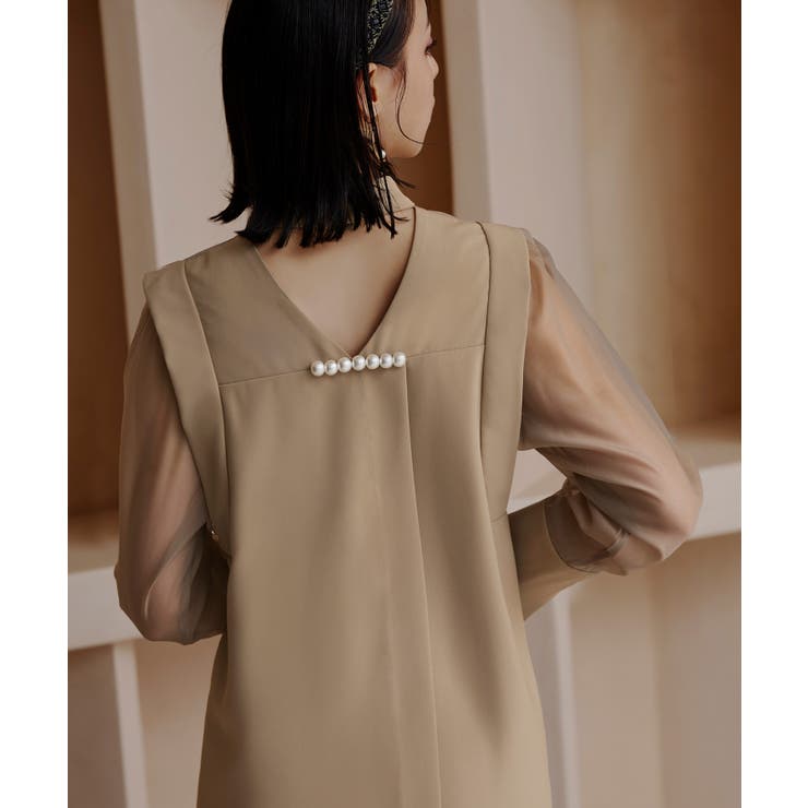 バックパールデザイントップス×フレアスリットパンツ | RUIRUE BOUTIQUE | 詳細画像19 