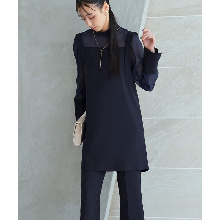バックパールデザイントップス×フレアスリットパンツ | RUIRUE BOUTIQUE | 詳細画像9 