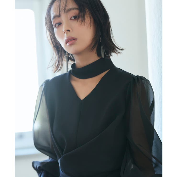 【全脱ぎ回避】シアースリーブバックセパレートパンツドレス | RUIRUE BOUTIQUE | 詳細画像10 