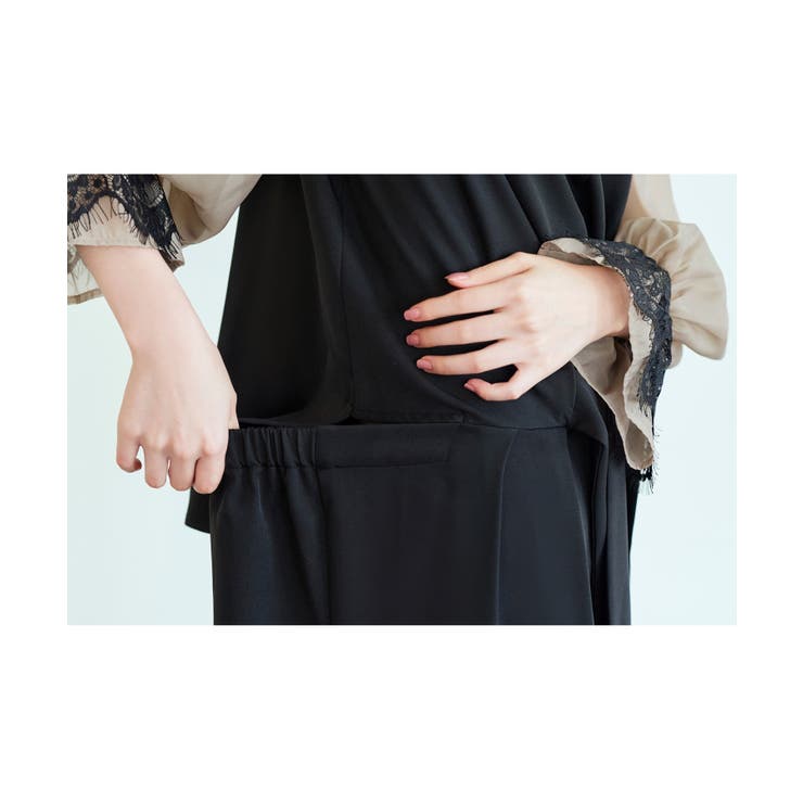 【全脱ぎ回避】シアースリーブバックセパレートパンツドレス | RUIRUE BOUTIQUE | 詳細画像16 