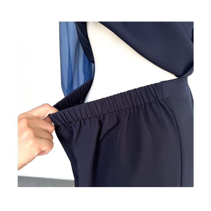 【全脱ぎ回避】シアースリーブバックセパレートパンツドレス | RUIRUE BOUTIQUE | 詳細画像24 