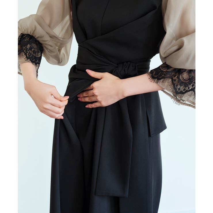 【全脱ぎ回避】シアースリーブバックセパレートパンツドレス | RUIRUE BOUTIQUE | 詳細画像28 