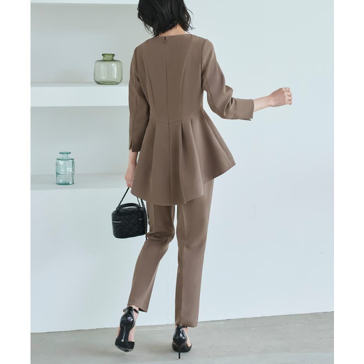 [2WAY]パール付け襟タックフレアトップス+シークレットゴムパンツセットアップ… | RUIRUE BOUTIQUE | 詳細画像17 